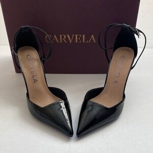 Carvela Black Patent Leather Heels